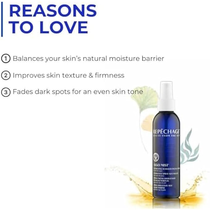 Repechage رذاذ الوجه المرطب من ألجو ميست بخصائص الطحالب البحرية لمكافحة الشيخوخة 6 أونصات سائلة/177 مل - Image 3